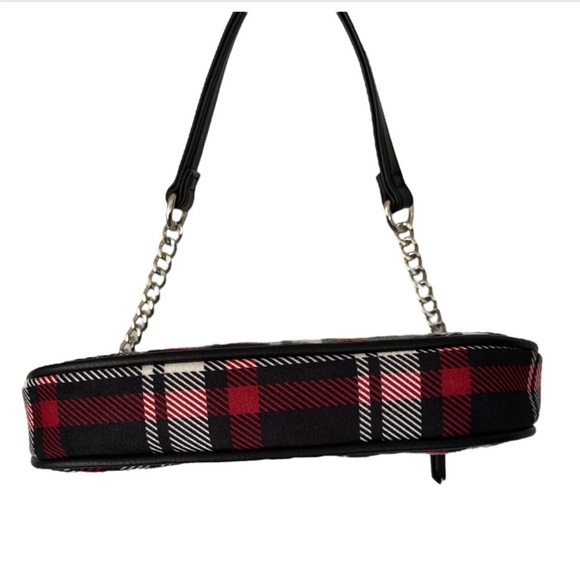 Women’s Suede Christmas Plaid (Tartan) Small Handbag in Perfect New Condition - Picture 8 of 13